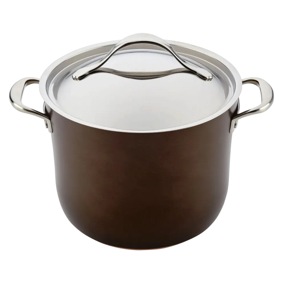 Anolon Nouvelle Luxe 11-Piece Copper and Hard Anodized Cookware Set