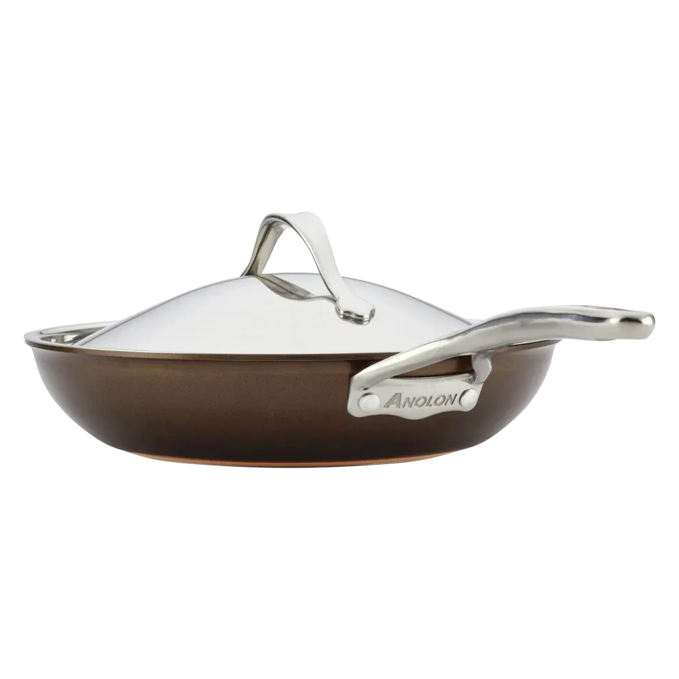 Anolon Nouvelle Luxe 11-Piece Copper and Hard Anodized Cookware Set