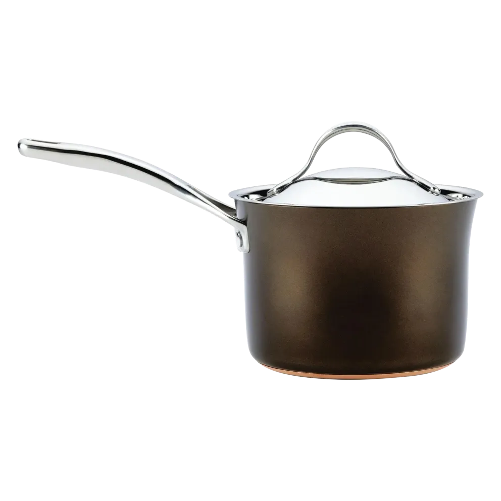 Anolon Nouvelle Luxe 11-Piece Copper and Hard Anodized Cookware Set