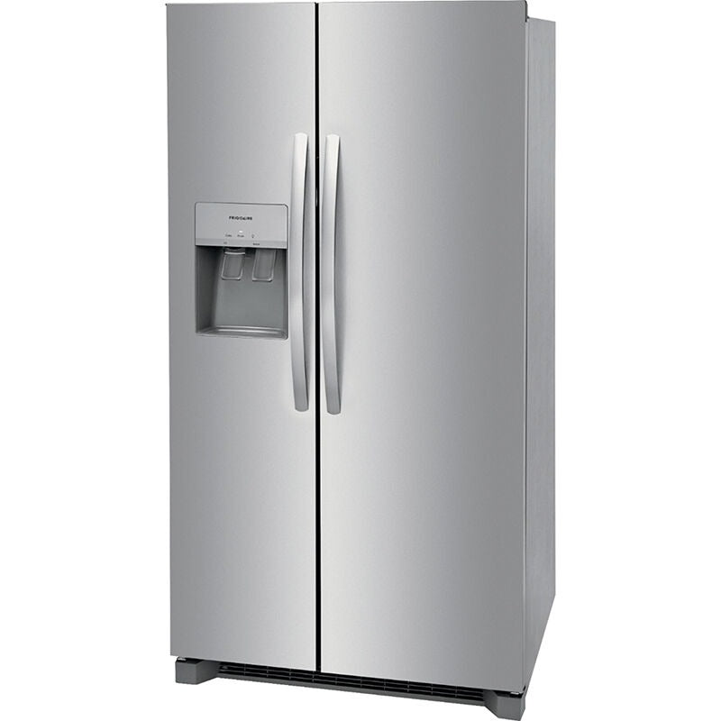 Frigidaire 36 in. 25.6 cu. ft. Side by Side Refrigerator with Ice & Water Dispenser - Stainless Steel