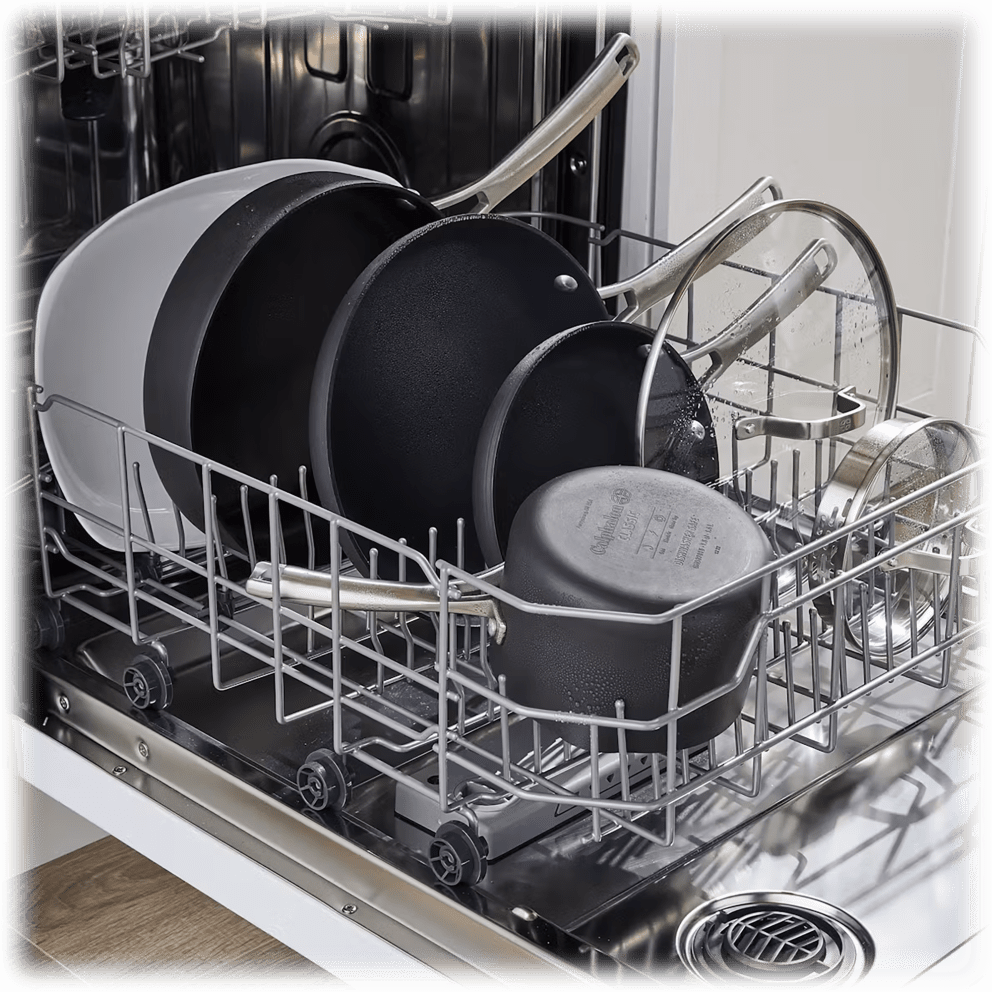 Calphalon Classic 10-Piece Hard-Anodized Cookware Set with No-Boil-Over Inserts