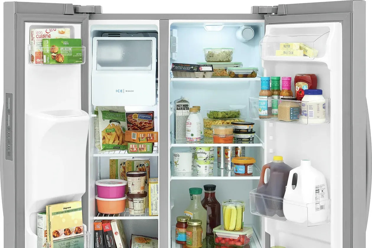 Frigidaire 36 in. 25.6 cu. ft. Side by Side Refrigerator with Ice & Water Dispenser - Stainless Steel