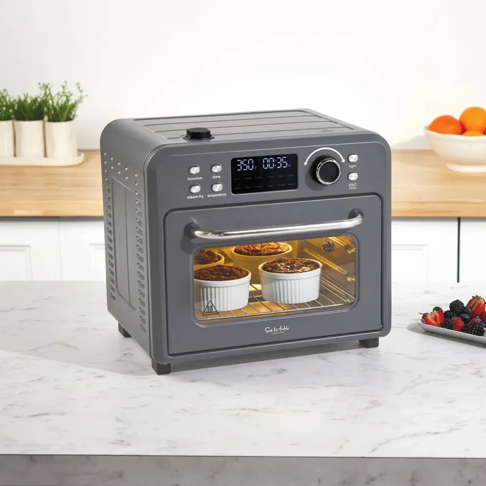 Sur La Table 16-Quart Stainless Steel Air Fryer Oven with Steam