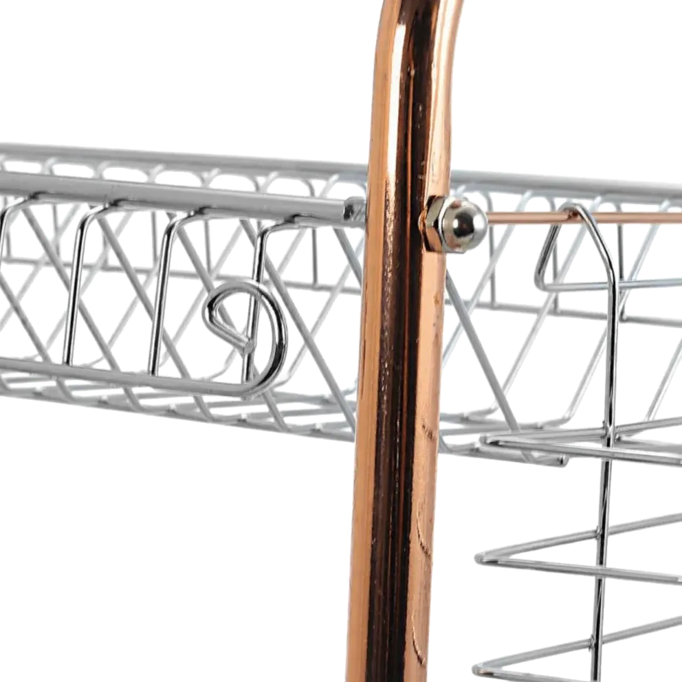 Better Chef Chrome Dish Rack with Copper Accents
