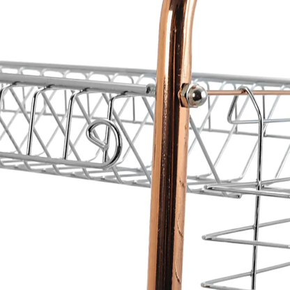 Better Chef Chrome Dish Rack with Copper Accents