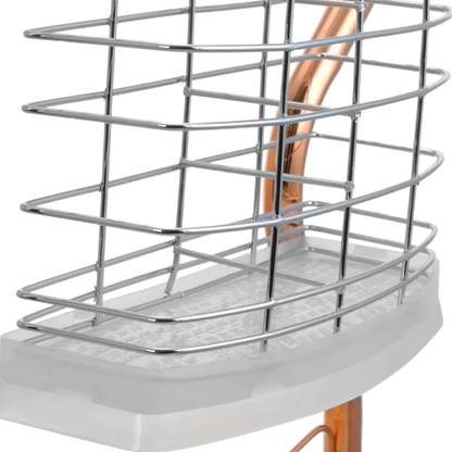 Better Chef Chrome Dish Rack with Copper Accents