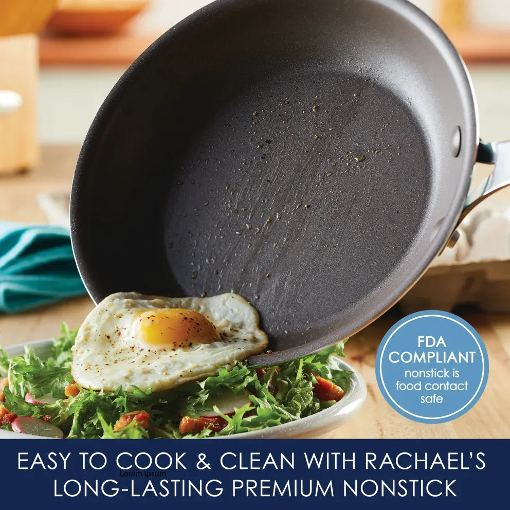 Rachael Ray Cook &amp; Create 11-Piece Enameled Aluminum Cookware Set