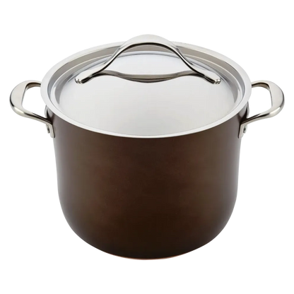 Anolon Nouvelle Luxe 11-Piece Copper and Hard Anodized Cookware Set