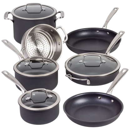 Cuisinart 11-Piece Hard Anodized Nonstick Cookware Set