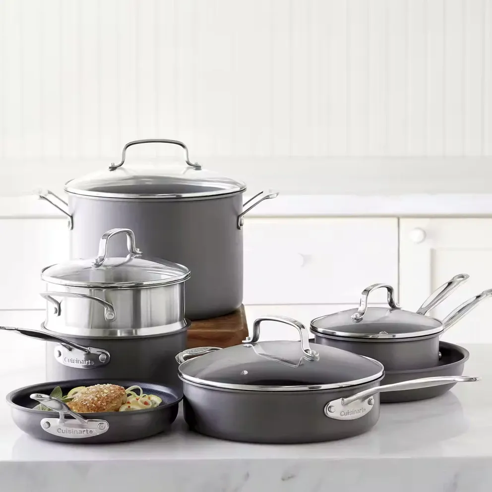 Cuisinart 11-Piece Hard Anodized Nonstick Cookware Set