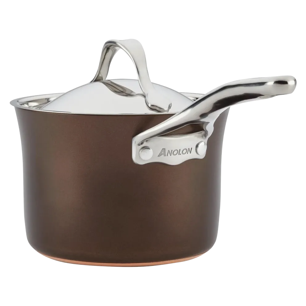Anolon Nouvelle Luxe 11-Piece Copper and Hard Anodized Cookware Set