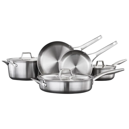 Calphalon Premier 8-Piece Stainless Steel Cookware Set