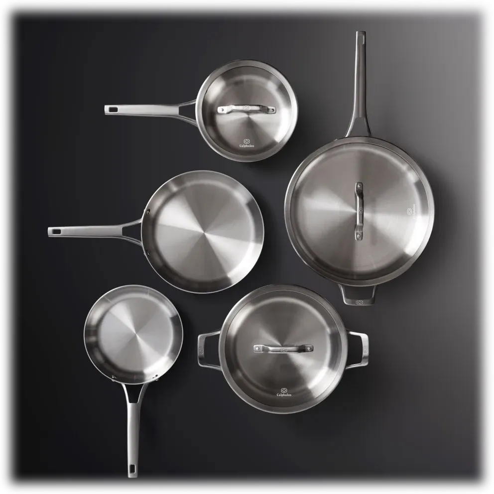 Calphalon Premier 8-Piece Stainless Steel Cookware Set
