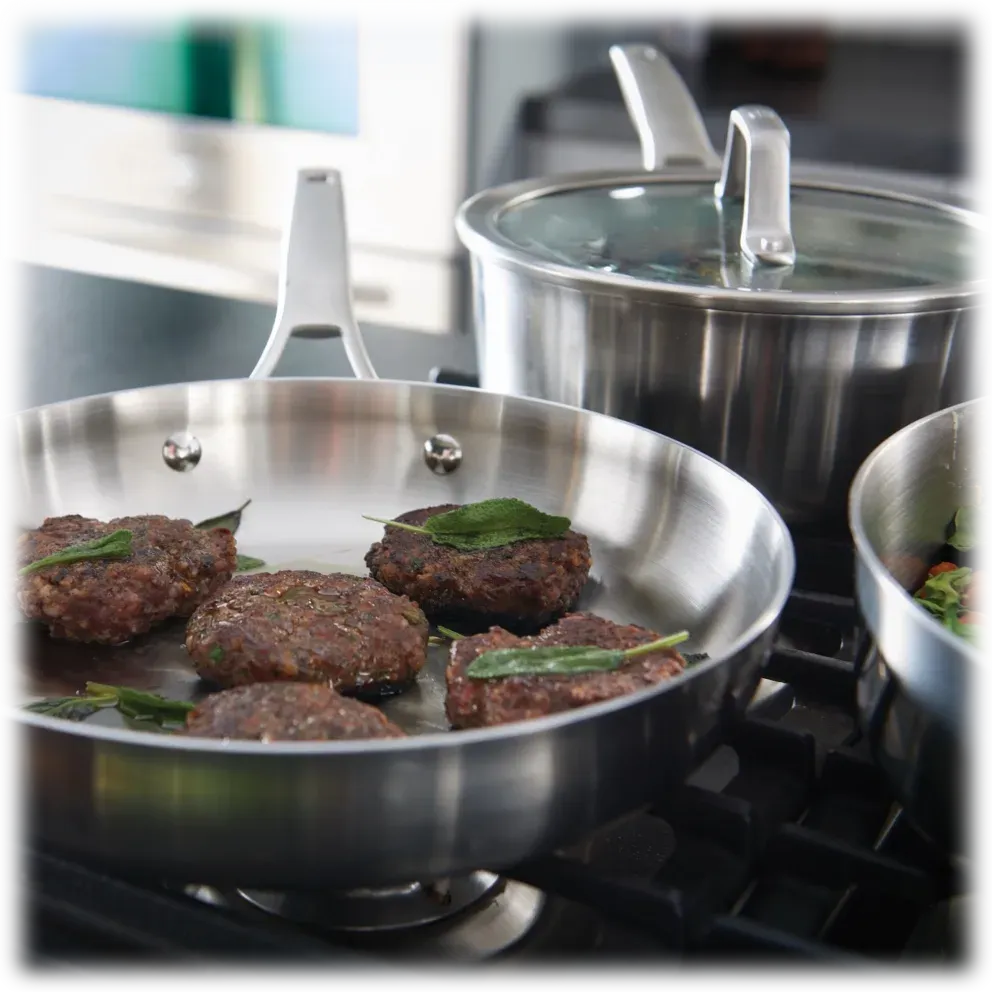 Calphalon Premier 8-Piece Stainless Steel Cookware Set