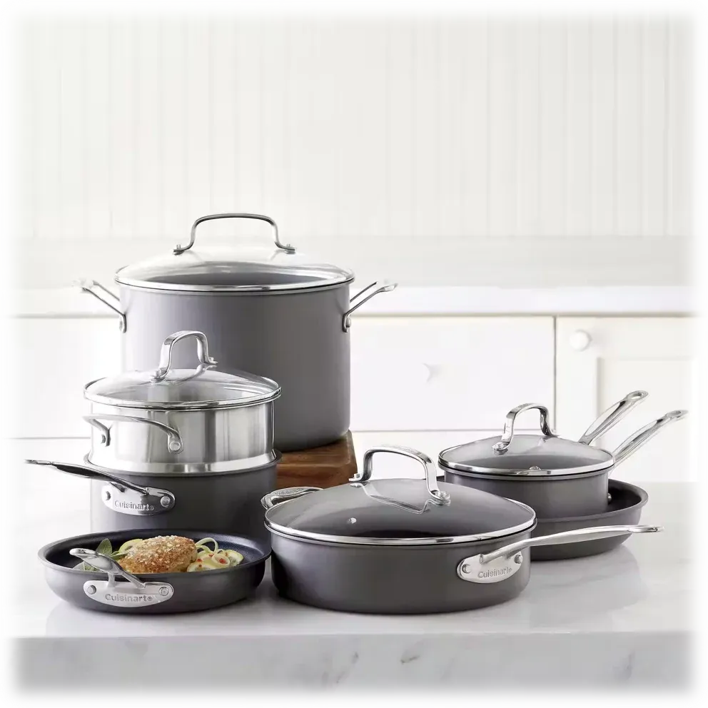 Cuisinart 11-Piece Hard Anodized Nonstick Cookware Set
