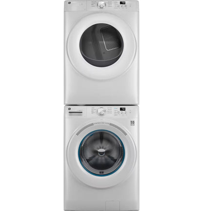 GE - 4.6 Cu. Ft. High-Efficiency Stackable Smart Front Load Washer with Odorblock UltraFresh Vent System - White