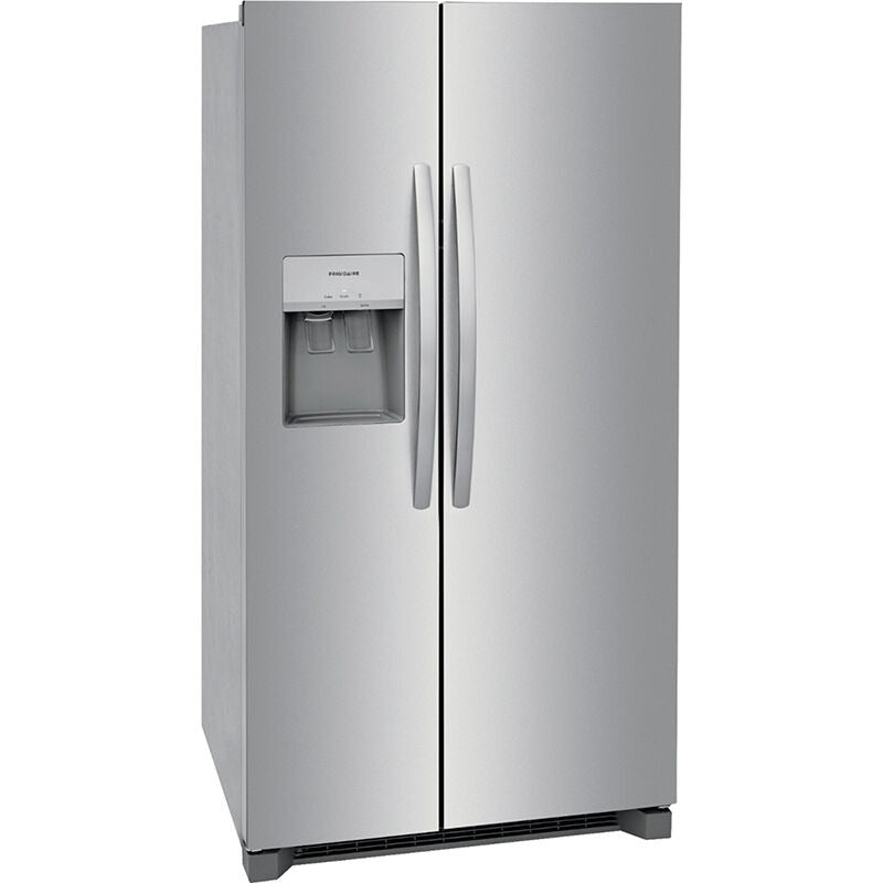 Frigidaire 36 in. 25.6 cu. ft. Side by Side Refrigerator with Ice &amp; Water Dispenser - Stainless Steel
