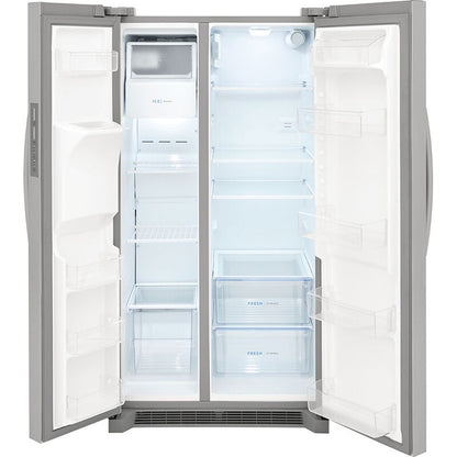 Frigidaire 36 in. 25.6 cu. ft. Side by Side Refrigerator with Ice &amp; Water Dispenser - Stainless Steel