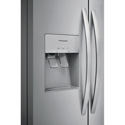 Frigidaire 36 in. 25.6 cu. ft. Side by Side Refrigerator with Ice &amp; Water Dispenser - Stainless Steel