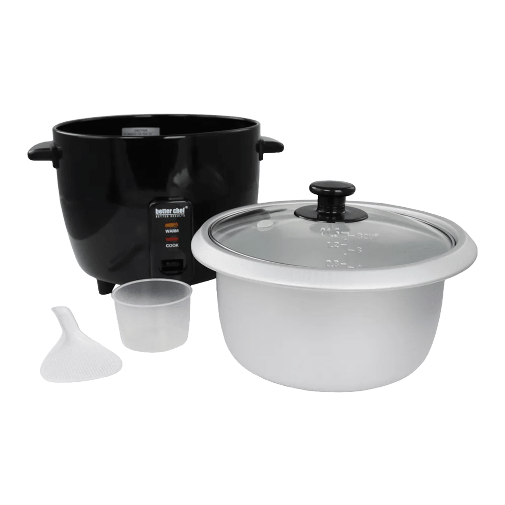 Better Chef 8-Cup Rice Cooker with Cup &amp; Paddle