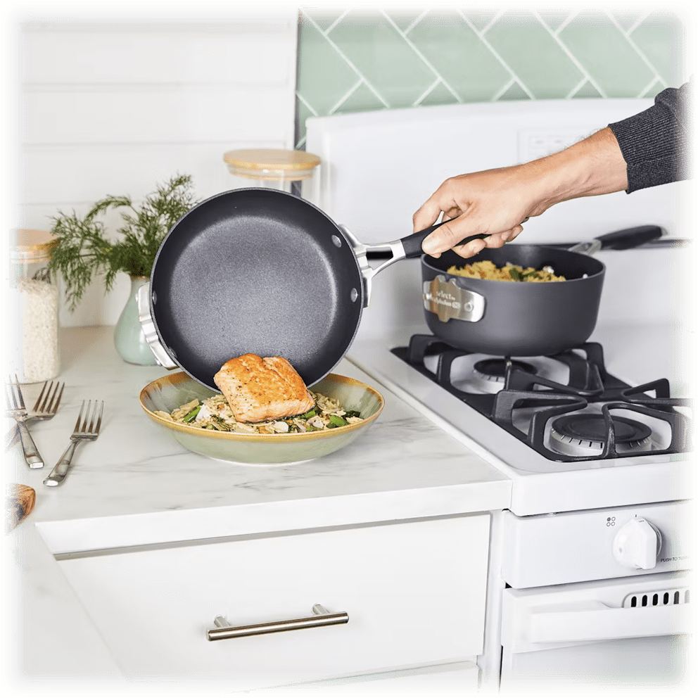 Calphalon Select 14-Piece Space-Saving Hard-Anodized Cookware Set