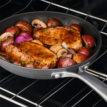 Calphalon Classic 10-Piece Hard-Anodized Cookware Set with No-Boil-Over Inserts