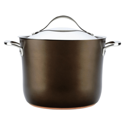 Anolon Nouvelle Luxe 11-Piece Copper and Hard Anodized Cookware Set